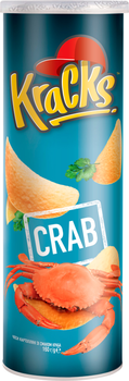 Чипси Kracks зі смаком краба 160 г (0.16 кг) (8887290527477)