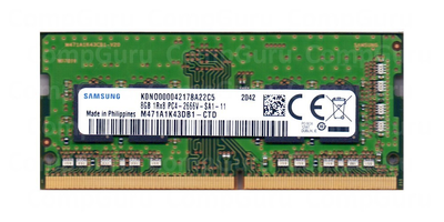 Ноутбучная оперативная память Samsung DDR4 8GB 2666MHz SO-DIMM 1Rx8 PC4-2666V (M471A1K43DB1-CTD)