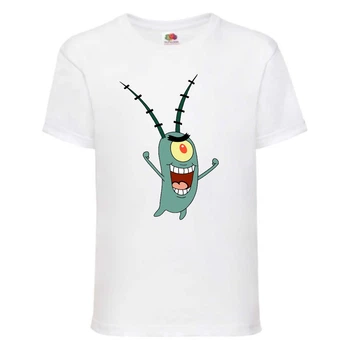 Футболка дитяча Спанч Боб 15 (Sponge Bob) біла 140 см