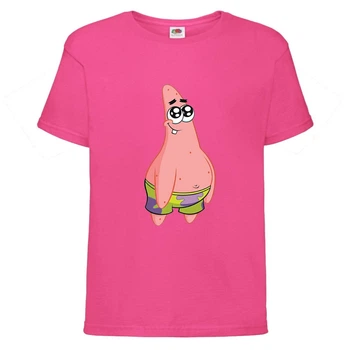 Футболка детская Спанч Боб 20 (Sponge Bob) розовая 128 см
