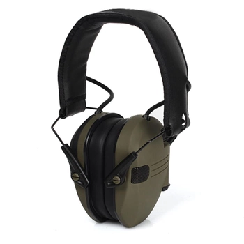 Водонепроникні тактично навушники Walkers з активним шумопоглинанням у кольорі хакі Навушники тактичні Навушники для військових