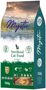 Сухий Корм Hermos Mystic Беззерновий для дорослих стерилізованих котів з Лососем 15 кг (8681692500225)