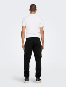 Чоловічі штани карго тактичні чорні 36 (52 розмір)