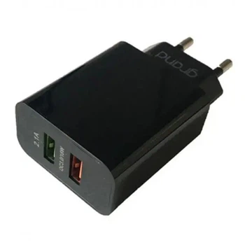 СЗУ Grand D18AQ-2 c функцией быстрой зарядки USB 3.0 Quick Charge 3.0 2.1 A, черный