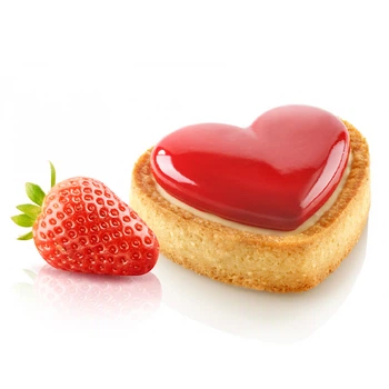 Форма для тартов AMORE 30 мл Silikomart (KIT TARTE RING AMORE 80x70 MM)