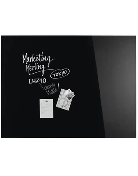 Дошка скляна Магнітно-маркерна (13403012) Magnetoplan 80х60см. Glassboard Чорна