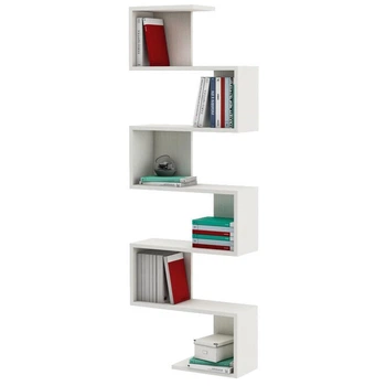 Полка навесная на стену MebelProff Style 13, книжная полка, декоративная полка в комнату, дом. Белый
