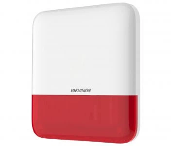 Бездротова вулична сирена Hikvision DS-PS1-E-WE-Red