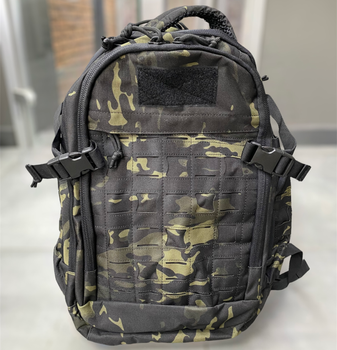 Військовий рюкзак Yakeda 40 л., колір Black Camo, тактичний рюкзак для військових, армійський рюкзак для солдатів