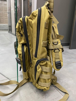 Військовий рюкзак 35 л Accord, колір КОЙОТ, тактичний рюкзак для військових, армійський рюкзак, рюкзак для солдатів