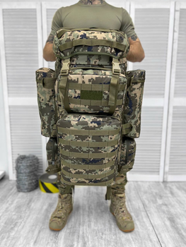 Тактичний великий армійський рюкзак 100+10 літрів пиксель 31 -0