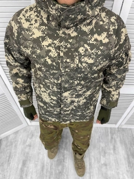 Куртка L тактическая зимняя софтшелл Proff Пиксель НАТО для военных