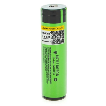 Акумулятор 18650 літій іонний акумулятор 3400mah 3.7V зелений PVC BOX Liitokala