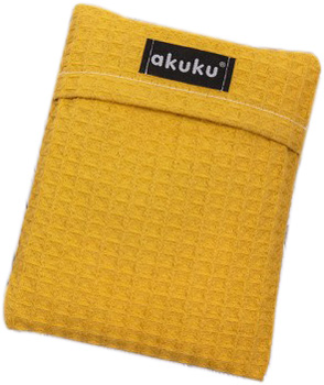 Подушка-грілка Akuku з вишневми кісточками 13x16 см Жовта (A0636) (5903858996646)