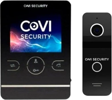 Комплект видеодомофона CoVi Security HD-02M-B + Iron Black