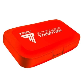 Таблетница (органайзер) для спорта Trec Nutrition Pillbox "stronger together" Red