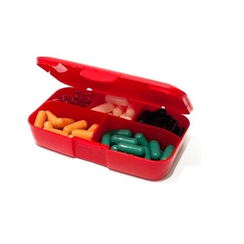 Таблетница (органайзер) для спорта Trec Nutrition Pillbox "stronger together" Red