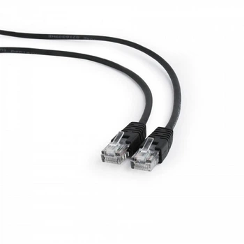 Патч корд сетевой Cablexpert PP12 1M BK UTP Cat 5e 1 м черный (PP121MBK)