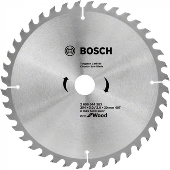 Диск пиляльний Bosch Eco WO 254x30-40T (2608644383)