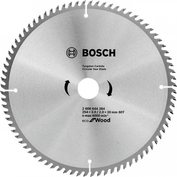 Диск пиляльний Bosch Eco WO 254x30-80T (2608644384)