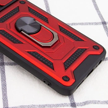 Ударопрочный чехол Camshield Serge Ring для Xiaomi Redmi Note 8 Pro Красный Без бренда