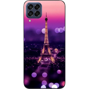 Силиконовый чехол SMTT для Samsung Galaxy M33 5G с картинкой Париж ночью