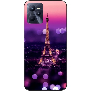 Силиконовый чехол SMTT для Realme C35 с картинкой Париж ночью