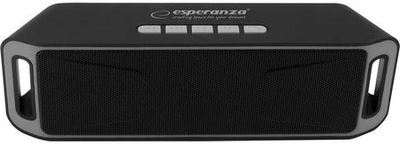 Głośnik przenośny Esperanza FOLK 6 W Stereo portable speaker Czarny, Szary (AKGESPGLO0015)