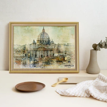 Фоторамка MARCO DECOR 2017N - 514 10х15 см, горчичная с золотом