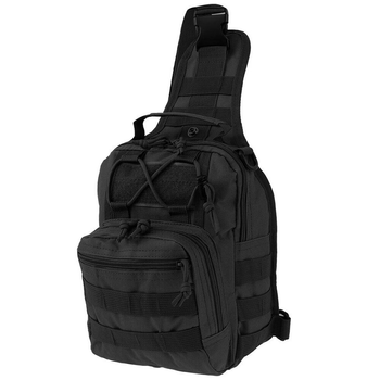 Тактическая нагрудная сумка Primo Sling однолямочная через плечо - Black Primo PR-SLING-B черный