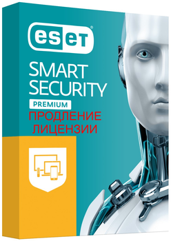 Антивирус ESET Smart Security Premium (продление лицензии) на 2 устройства на 3 года