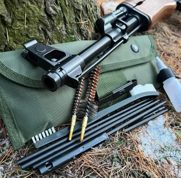 Набір для чищення зброї, комплект для догляду за зброєю Mil-tec калібру 5,56 - 7.62