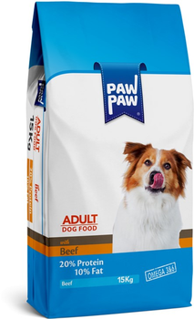 Сухой корм Hermos Pawpaw Премиум для взрослых собак с говядиной 15 кг (8681692100036)