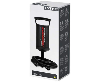 Ручной насос Intex 29 см для матрасов, мячей, игрушек, кресел, подушек, кроватей
