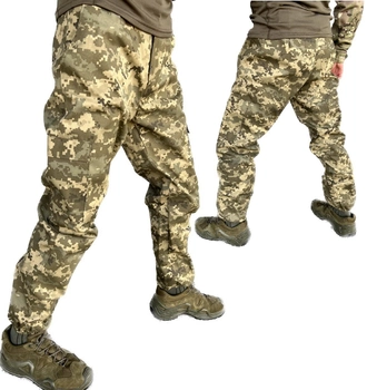 Тактические штаны-джоггеры пиксель ВСУ, Военные брюки армейские пиксель ВСУ, Штаны джоггеры Пиксель ВСУ 50р.