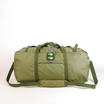 Універсальна сумка тактична 130 літрів, військова водовідштовхувальна сумка із щільної тактичної тканини Kiborg BAG Олива