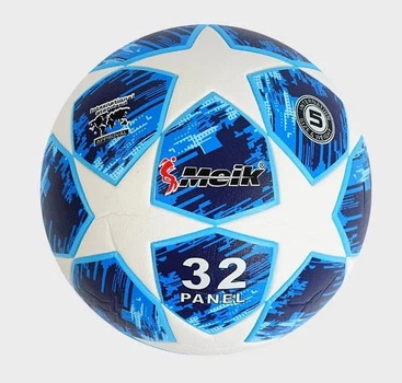 М'яч футбольний TK Sport Meik №5 420 грам Біло-синій поставляється накачаним на 90% (C 55989/3)