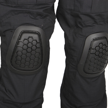 Тактические защитные наколенники налокотники Han-Wild GEN2 Black защитное снаряжение на тактическую одежду