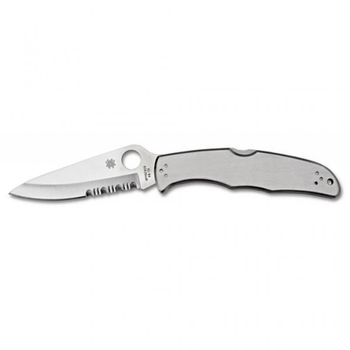 Нож Spyderco Endura, стальная рукоятка, полусеррейтор (C10PS)