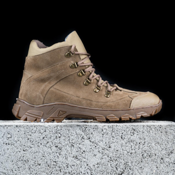 Тактичні черевики чоловічі Light Tactic 43 розмір 28.5 см шкіра і Кордура 1000D демісезонні з посиленими носоком і устілками Койот