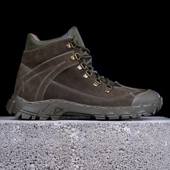 Тактичні черевики чоловічі Light Tactic 40 розмір 26,5см шкіра і Кордура 1000D демісезонні з посиленими носоком і устілками Коричневий