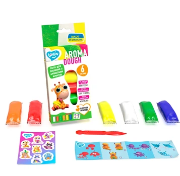 Набор для лепки с тестом 6 цветов Aroma Assorted TM Lovin 41199