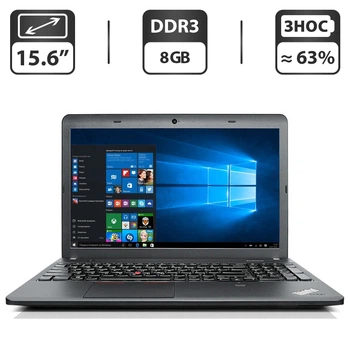 Ноутбук Lenovo ThinkPad E540 / 15.6" TN / Core i5-4200M (2(4) ядра по 2.5-3.1GHz) / 8GB DDR3 / 320GB HDD / HD Graphics 4600 / WebCam / DVD-ROM / Win 10 Pro б/у