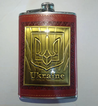 Фляга 256 мл Leather Украина