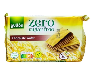 Вафлі GULLON без цукру Diet Nature шоколад 180 г