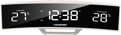 Zegarek cyfrowy Blaupunkt CR12WH budzik Czarny, Biały (OAVBLABUD0007)