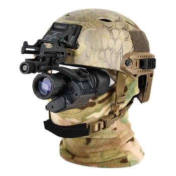 Полный комплект монокуляр ночного видения ПНВ Nectronix CL27-0008 + базовое крепление на шлем Rhino mount (100856-860)