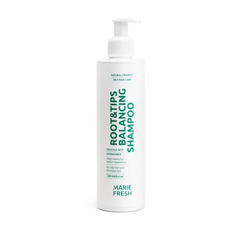 Шампунь Root&Tips Balancing Marie Fresh з екстрактом китайського женьшеню для жирних коренів та сухих кінчиків