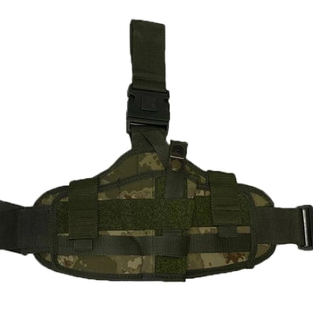 Тактична сумка кобура на ногу для пістолета для військових та армії зсу універсальна Хакі