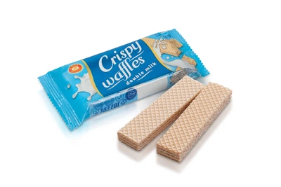 Вафлі CRISPY WAFFLES double milk (96)